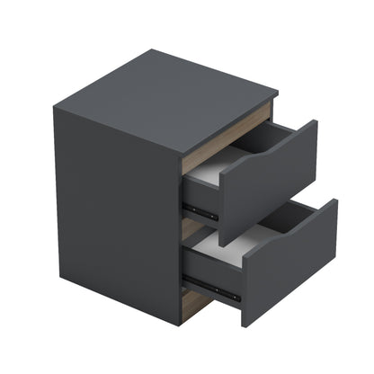 Bedside table Verena  anthracite-sonoma 40x40x50cm