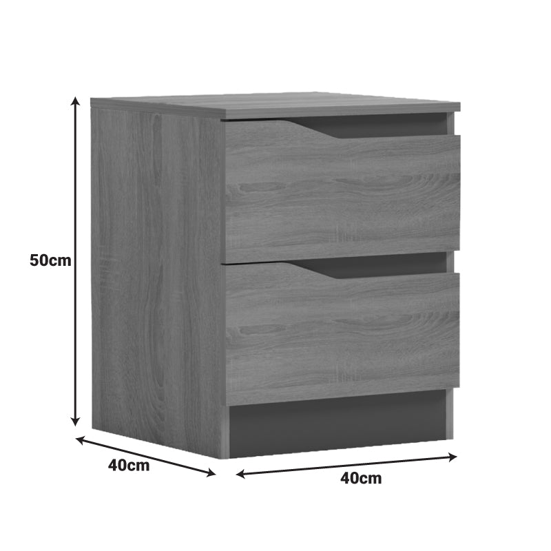 Bedside table Verena  sonoma 40x40x50cm