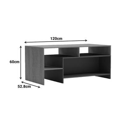Coffee table Consa sonoma - anthracite 120x60x53.6cm