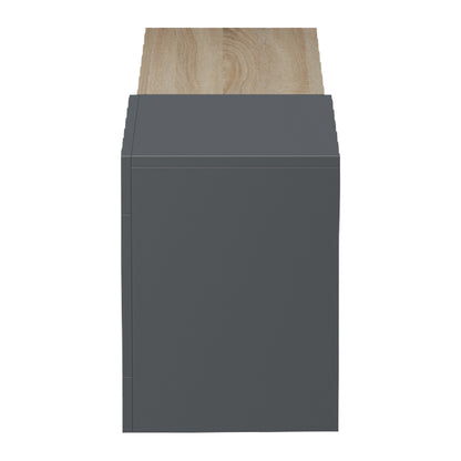 Wall-mounted TV cabinet Flato sonoma-anthracite 150x29.5x38.5cm