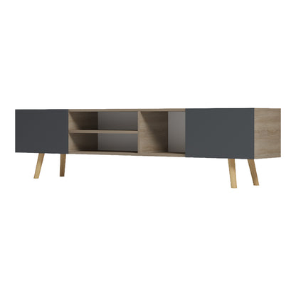Osclo sonoma-anthracite TV cabinet 160x30x41cm