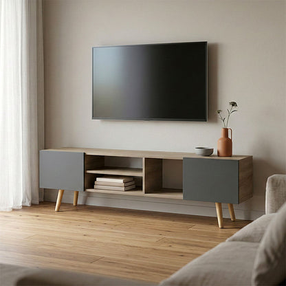 Osclo sonoma-anthracite TV cabinet 160x30x41cm