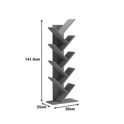 Bookcase Fyllo sonoma 50x25x141.5cm