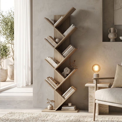 Bookcase Fyllo sonoma 50x25x141.5cm