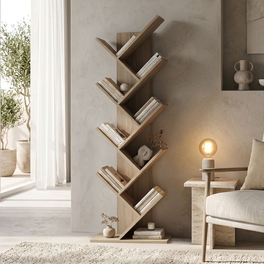 Bookcase Fyllo sonoma 50x25x141.5cm