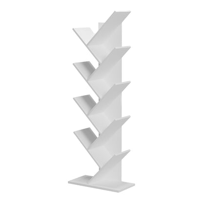 Bookcase Fyllo white 50x25x141.5cm