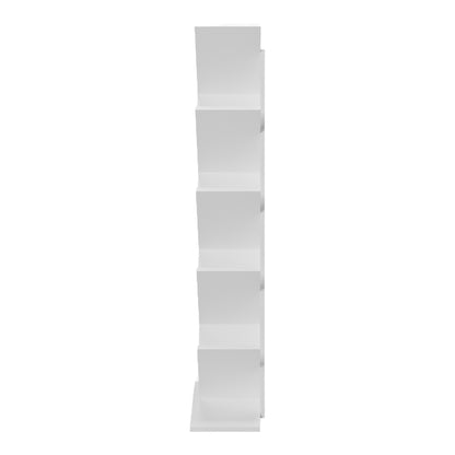 Bookcase Fyllo white 50x25x141.5cm