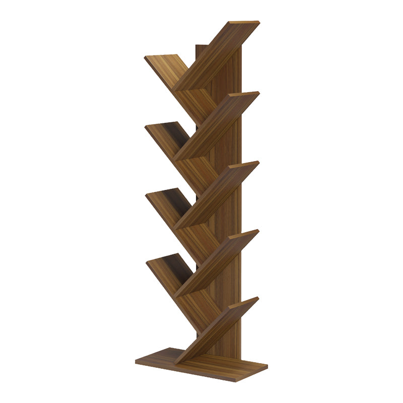 Bookcase Fyllo walnut 50x25x141.5cm