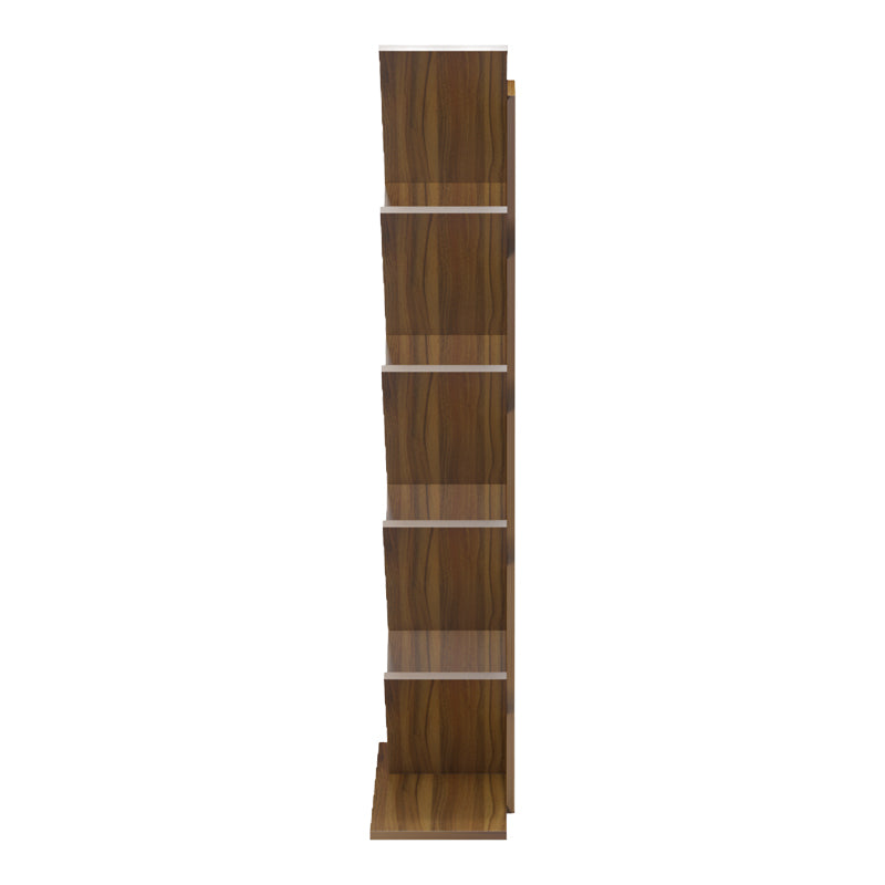 Bookcase Fyllo walnut 50x25x141.5cm