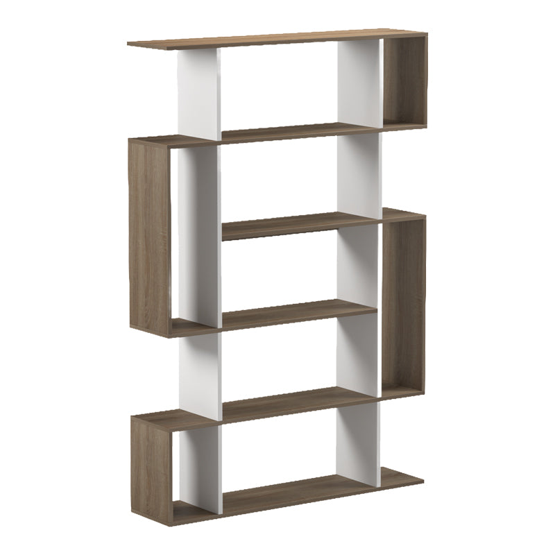 Mito sonoma-white bookcase 108.5x25x161cm