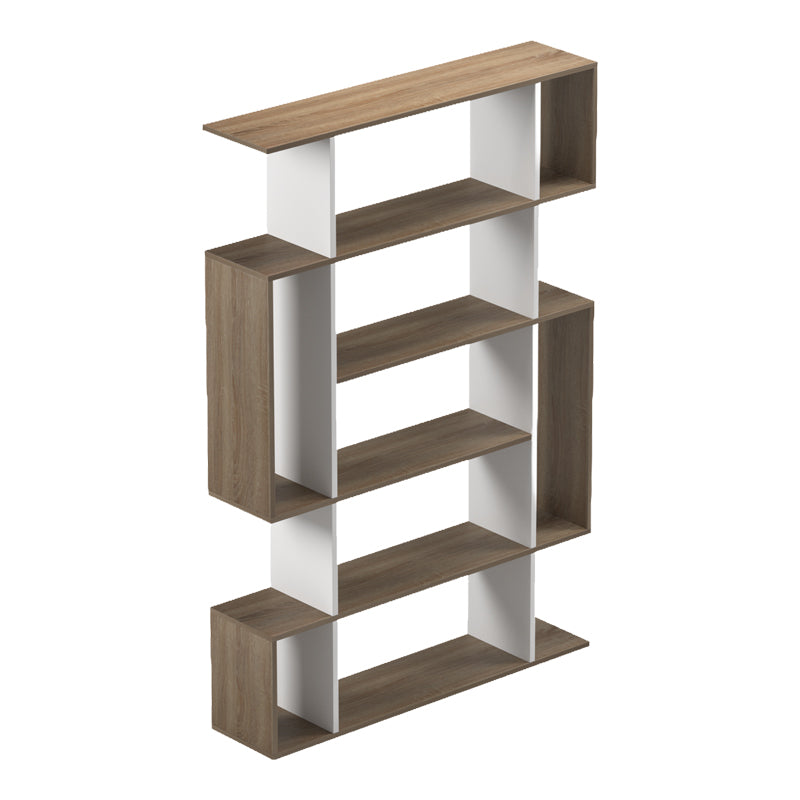 Mito sonoma-white bookcase 108.5x25x161cm