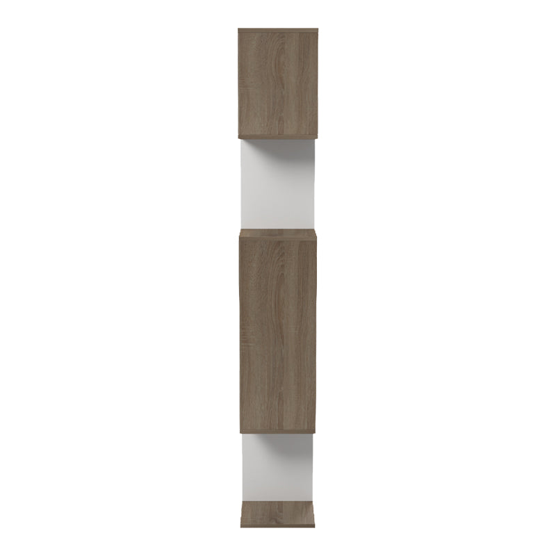 Mito sonoma-white bookcase 108.5x25x161cm
