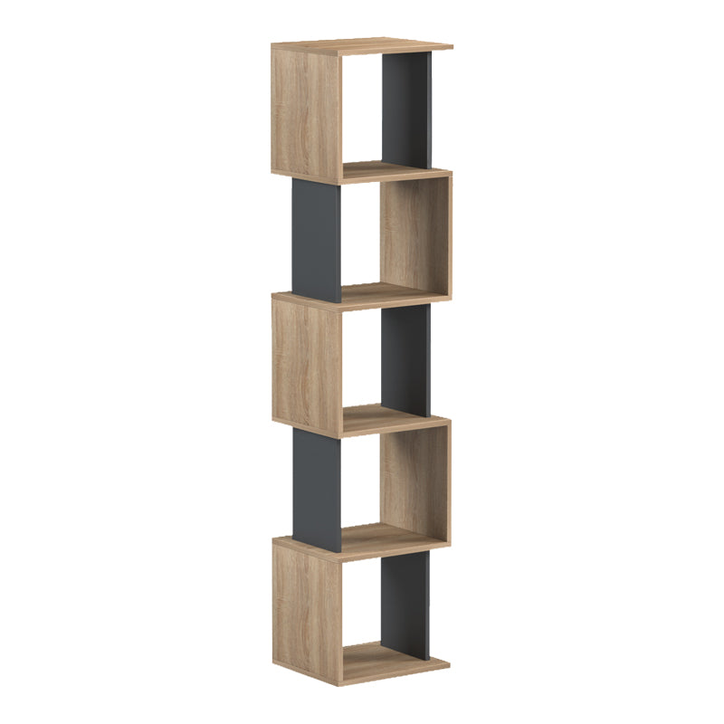 Cubik sonoma -anthracite bookcase 35x30x161cm