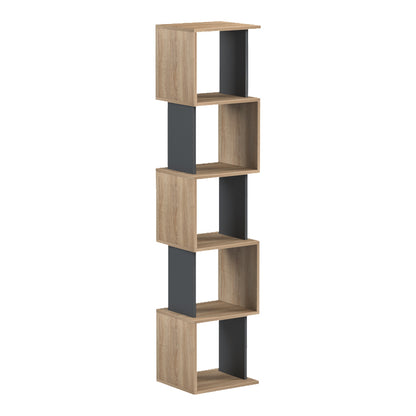 Cubik sonoma -anthracite bookcase 35x30x161cm