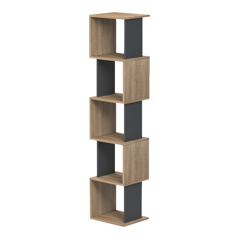 Cubik sonoma -anthracite bookcase 35x30x161cm