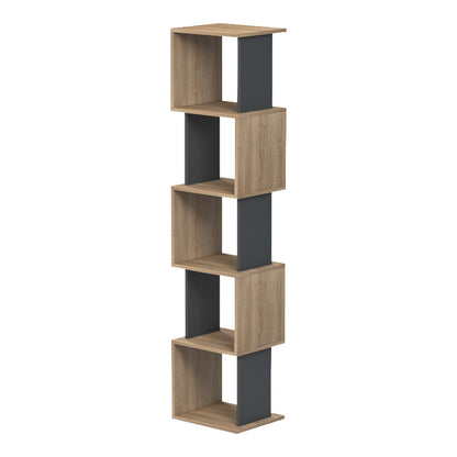 Cubik sonoma -anthracite bookcase 35x30x161cm