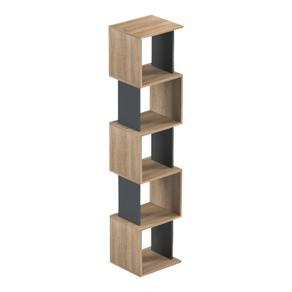 Cubik sonoma -anthracite bookcase 35x30x161cm
