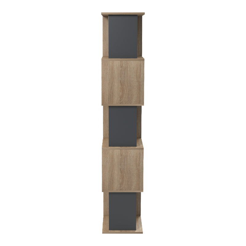 Cubik sonoma -anthracite bookcase 35x30x161cm