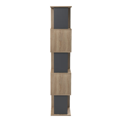 Cubik sonoma -anthracite bookcase 35x30x161cm