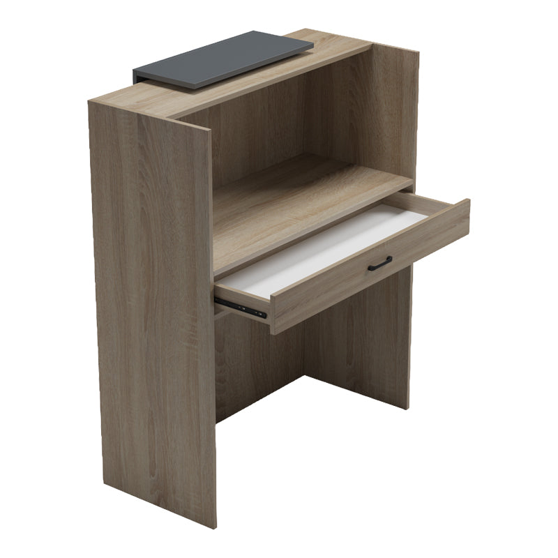 Reception desk Zowel with LED sonoma-anthracite 90x40x110cm