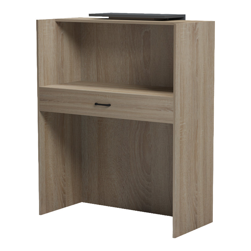 Reception desk Zowel with LED sonoma-anthracite 90x40x110cm