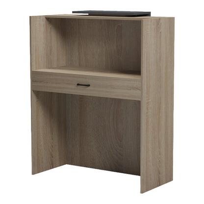 Reception desk Zowel with LED sonoma-anthracite 90x40x110cm