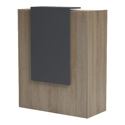 Reception desk Zowel with LED sonoma-anthracite 90x40x110cm
