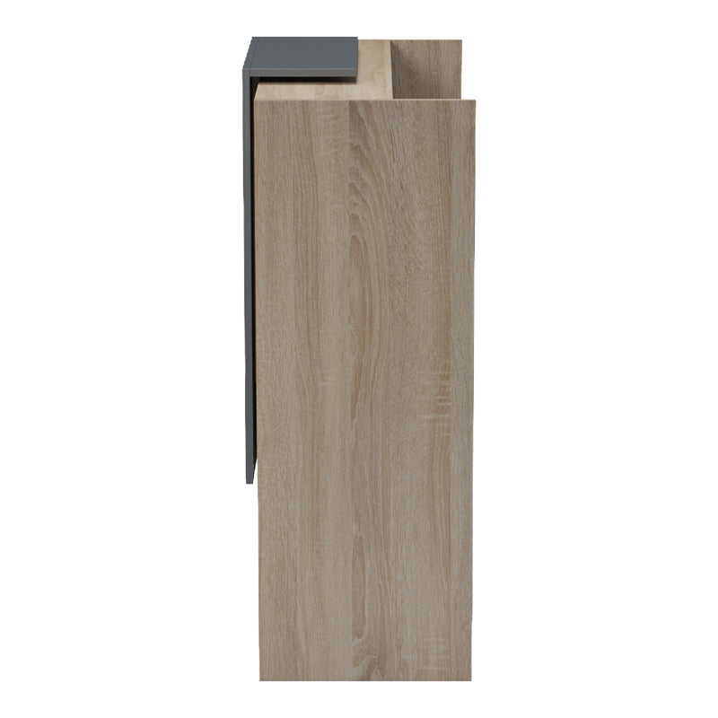 Reception desk Zowel with LED sonoma-anthracite 90x40x110cm