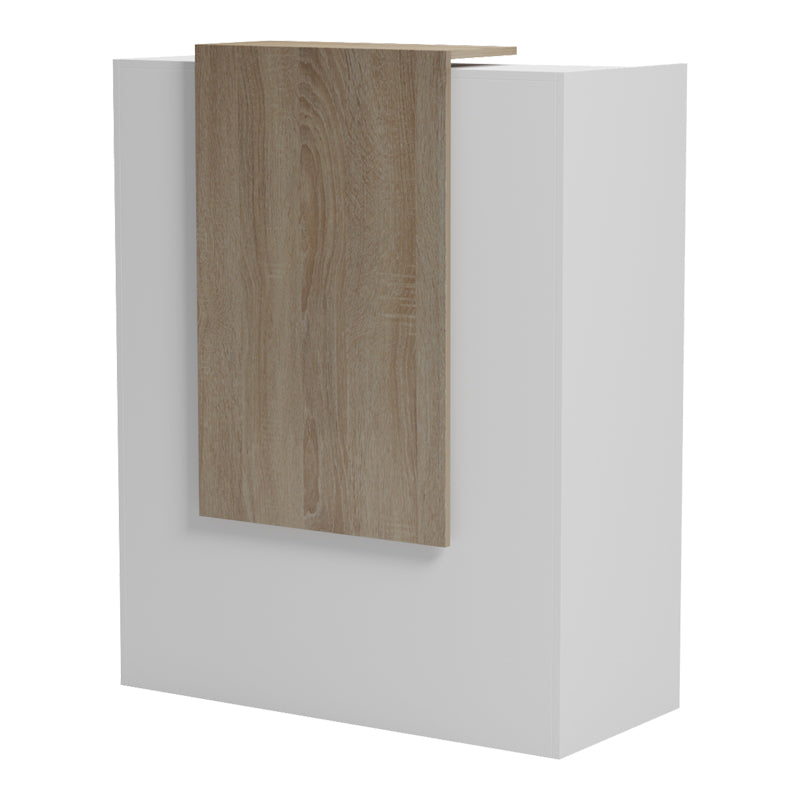 Reception desk Zowel with LED white - sonoma 90x40x110cm
