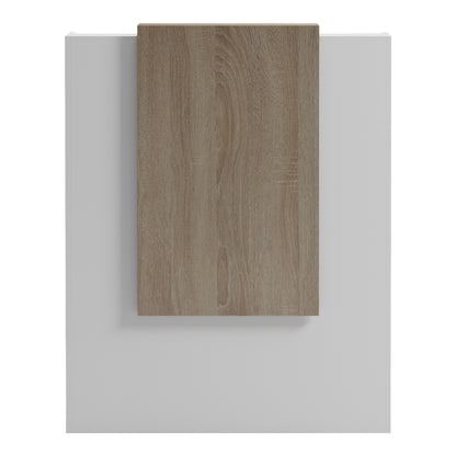 Reception desk Zowel with LED white - sonoma 90x40x110cm
