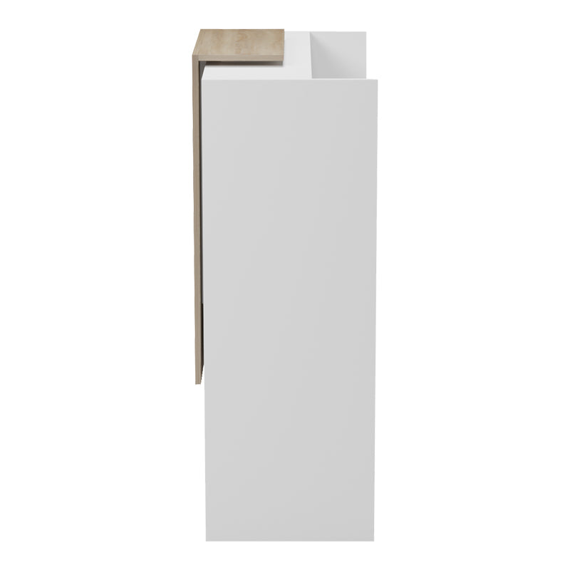 Reception desk Zowel with LED white - sonoma 90x40x110cm