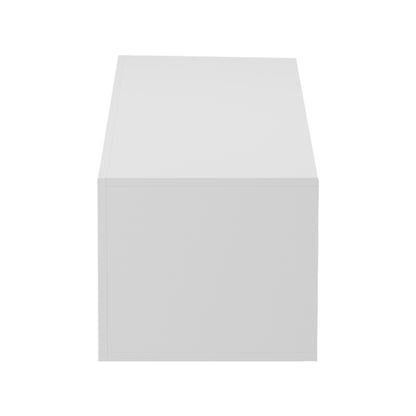 Wall-mounted TV cabinet with led Rival white 120x35x30cm
