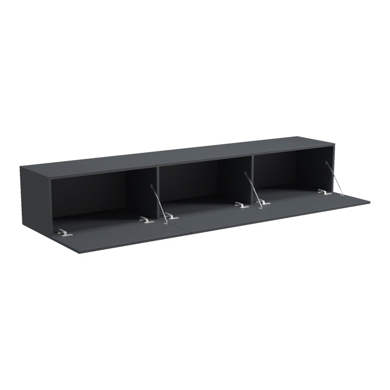 Wall-mounted TV cabinet with led Rival anthracite 180x35x30cm