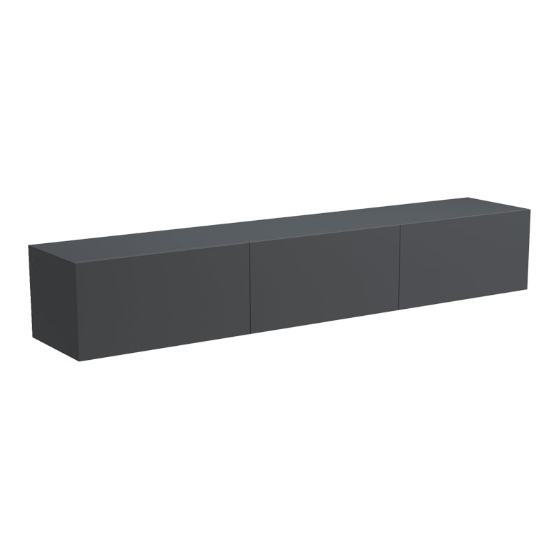 Wall-mounted TV cabinet with led Rival anthracite 180x35x30cm