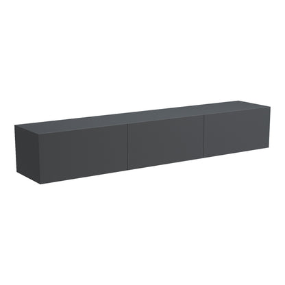 Wall-mounted TV cabinet with led Rival anthracite 180x35x30cm