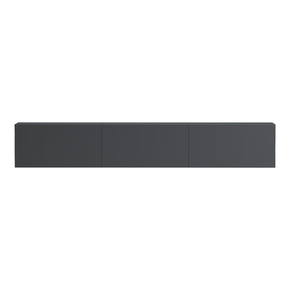 Wall-mounted TV cabinet with led Rival anthracite 180x35x30cm
