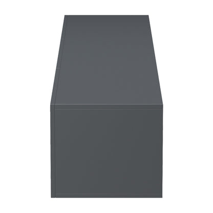 Wall-mounted TV cabinet with led Rival anthracite 180x35x30cm