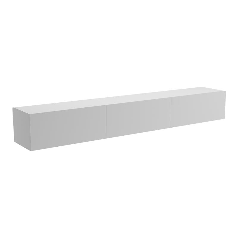 Wall-mounted TV cabinet with led Rival white 210x35x30cm