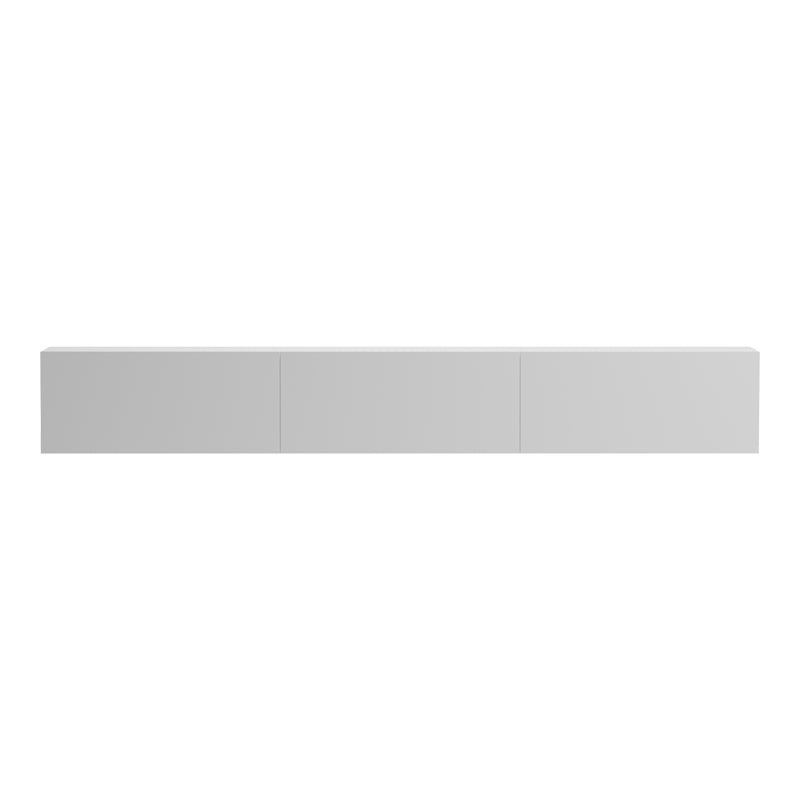 Wall-mounted TV cabinet with led Rival white 210x35x30cm