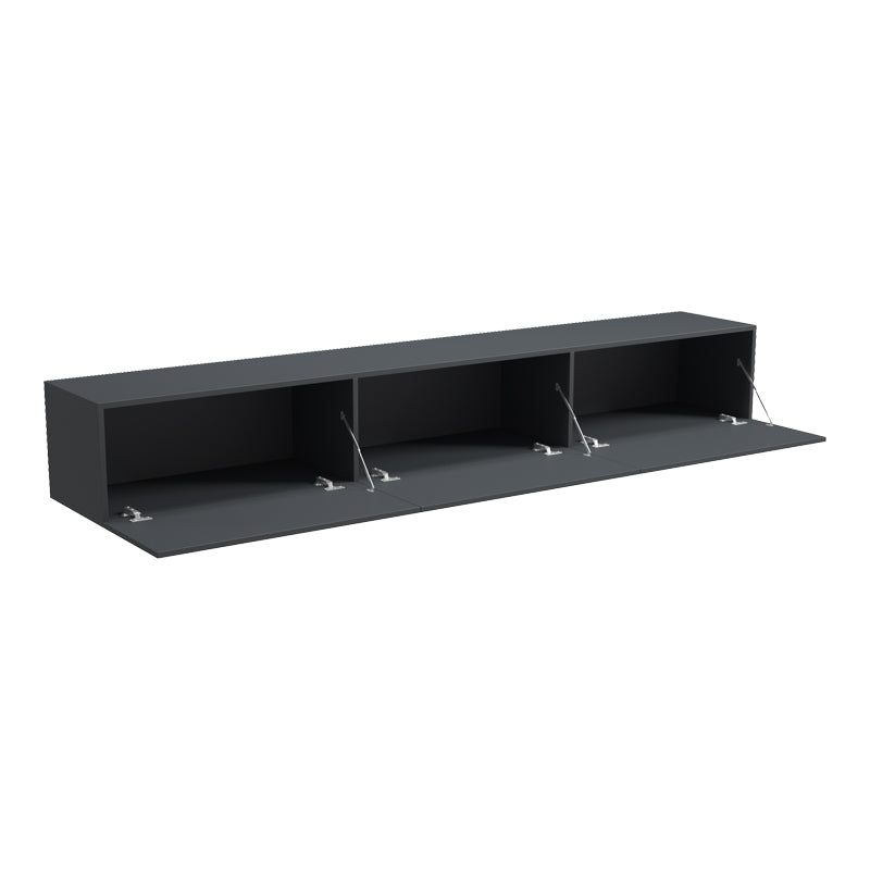 Wall-mounted TV cabinet with led Rival anthracite 210x35x30cm