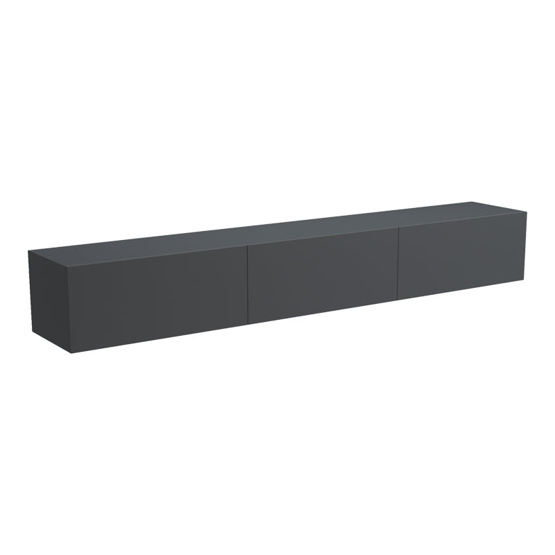 Wall-mounted TV cabinet with led Rival anthracite 210x35x30cm