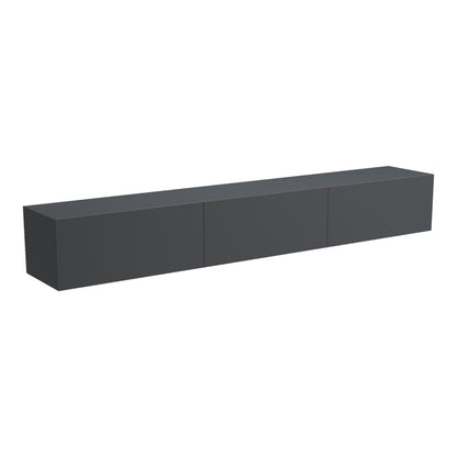 Wall-mounted TV cabinet with led Rival anthracite 210x35x30cm