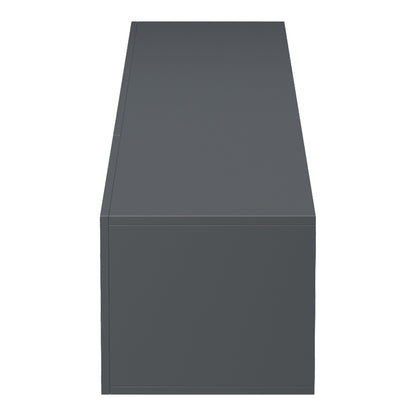 Wall-mounted TV cabinet with led Rival anthracite 210x35x30cm