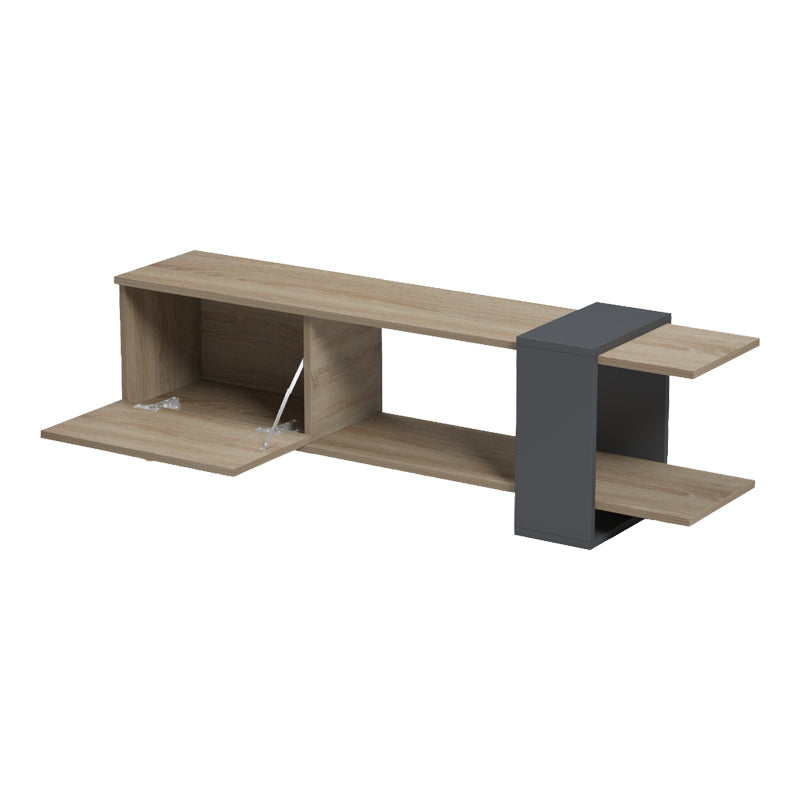 Standi TV cabinet in sonoma-anthracite 120x25x36.8cm