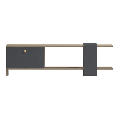 Standi TV cabinet in sonoma-anthracite 120x25x36.8cm