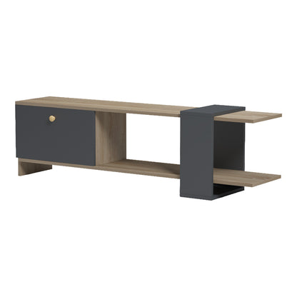 Standi TV cabinet in sonoma-anthracite 120x25x36.8cm