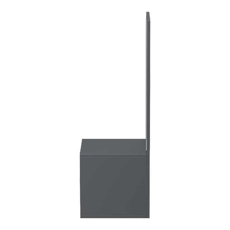 Kendi wall-mounted entrance furniture with mirror in anthracite-sonoma 49.1x31.3x90cm