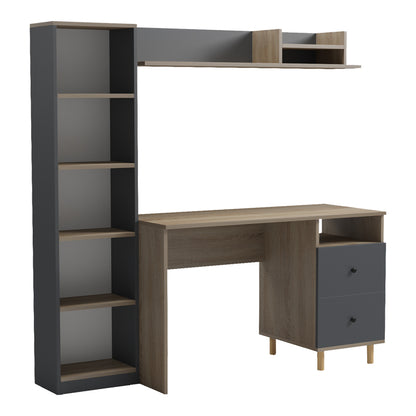 Office unit Kontor sonoma-anthacite 160x50x158.2cm