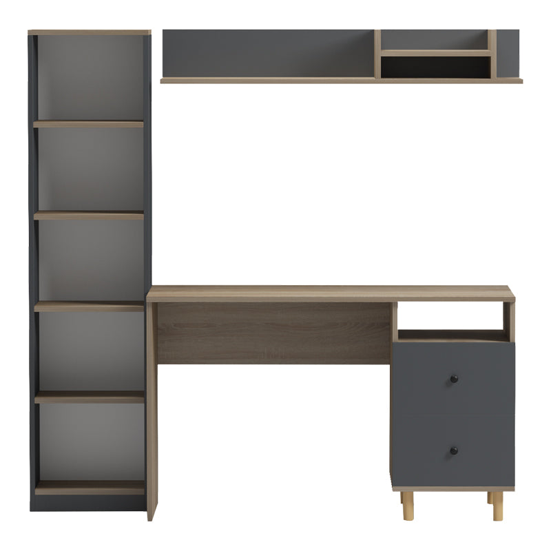 Office unit Kontor sonoma-anthacite 160x50x158.2cm