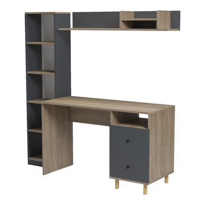 Office unit Kontor sonoma-anthacite 160x50x158.2cm